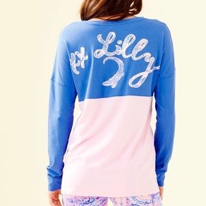 Lilly Pulitzer Finn top maybe gator